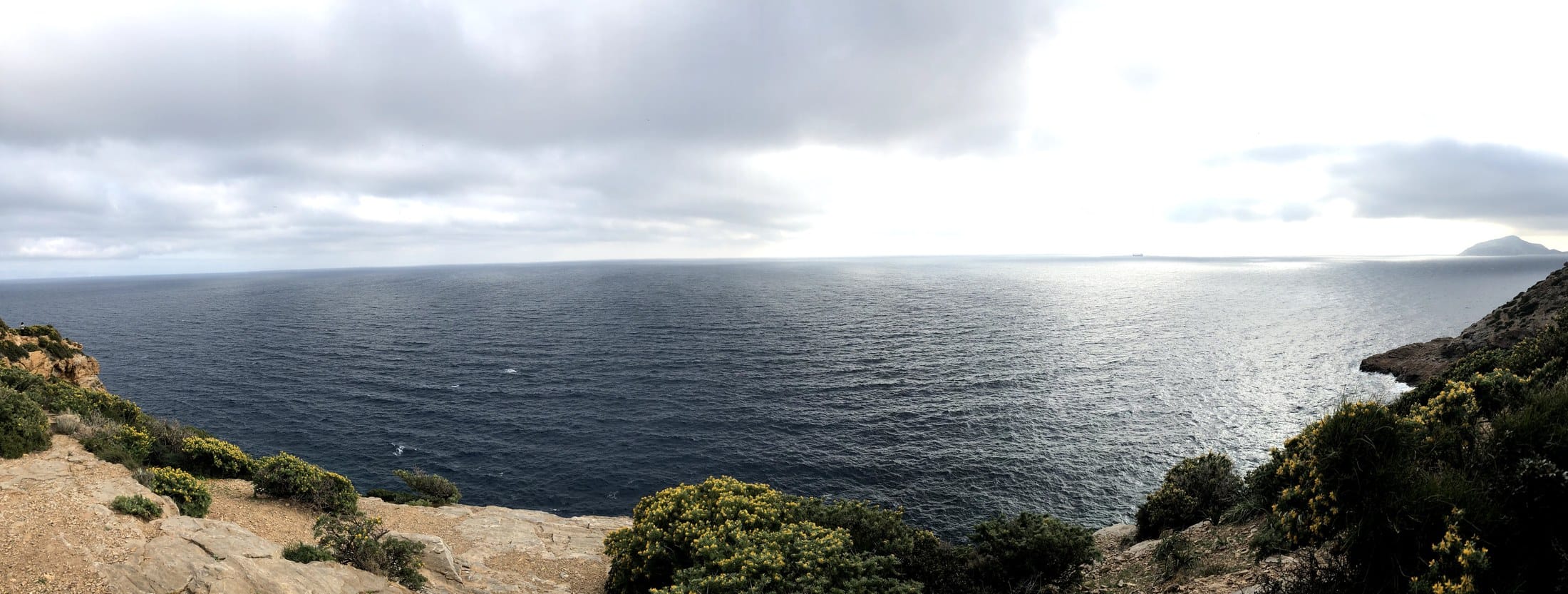 The Aegean from the cliffs at Cape Sounion, looking south