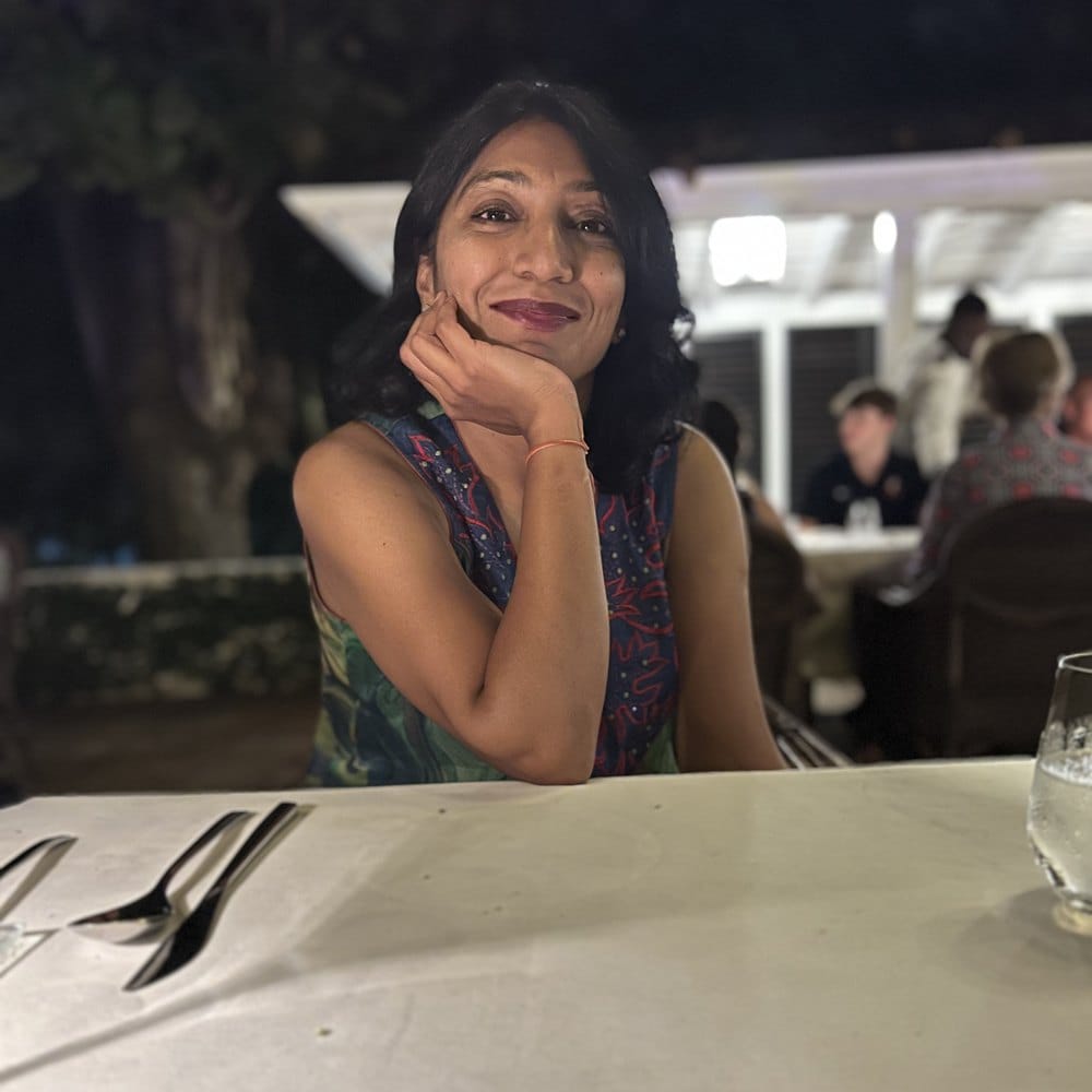 Dinner outside after dark, Jamaica