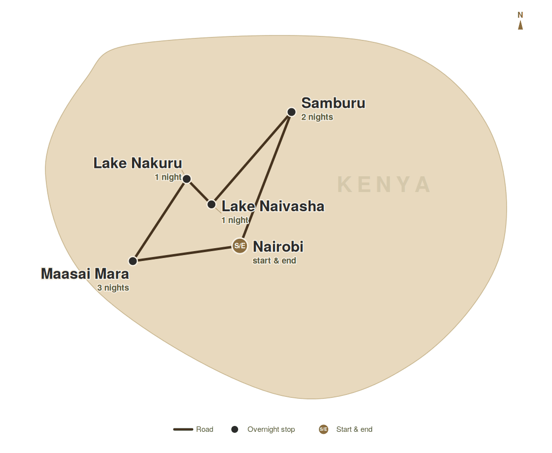 Kenya - The Nine-Day Explorer trip overview - Wesley Chapel Travel