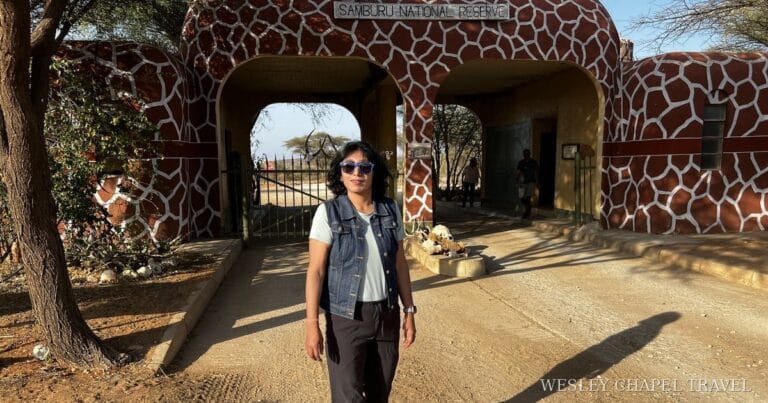 Samburu National Reserve entrance gate, Kenya safari
