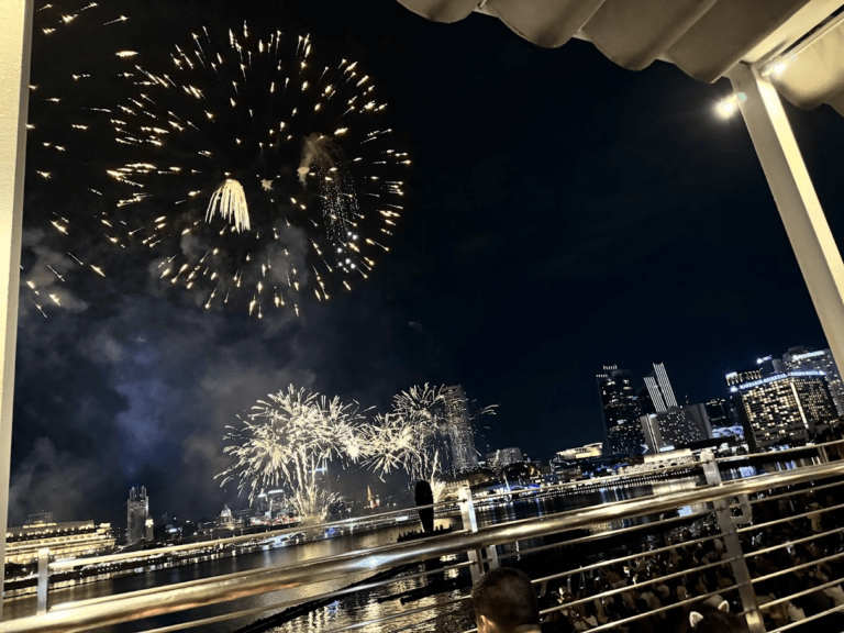 nighttime fireworks Singapore